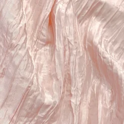 Accordion Taffeta Table Linen in Rose Powder