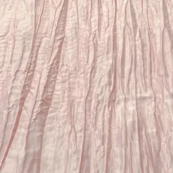 Accordion Taffeta Table Linen in Rose Powder
