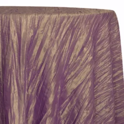 Accordion Taffeta Table Linen in Mauve