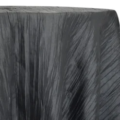 Accordion Taffeta Table Linen in Charcoal