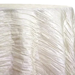 Accordion Taffeta Table Linen in Cream
