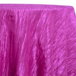 Accordion Taffeta Table Linen in Fuchsia
