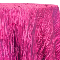 Accordion Taffeta Table Linen in Hot Pink