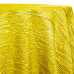 Accordion Taffeta Table Linen in Yellow