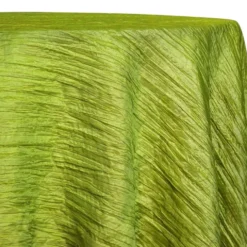 Accordion Taffeta Table Linen in Lime