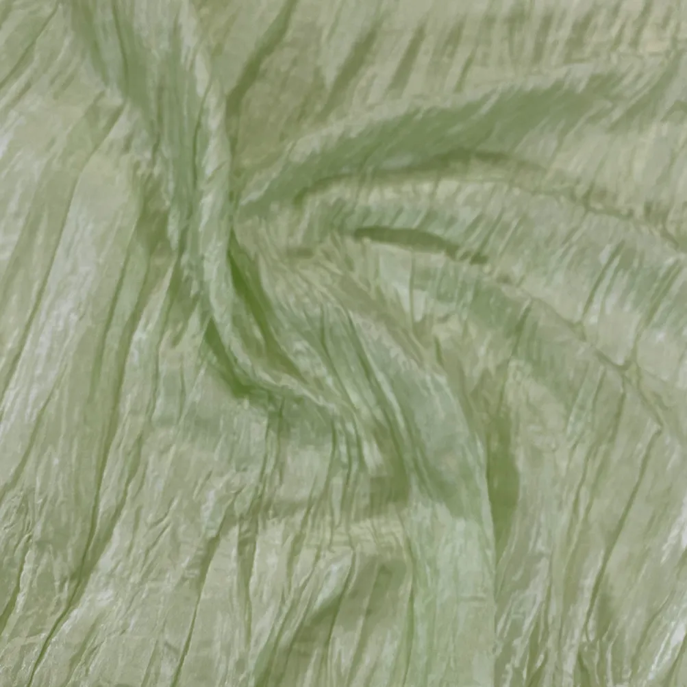 Accordion Taffeta Table Linen in Sage 103