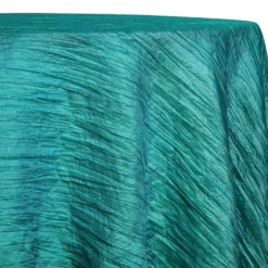 Accordion Taffeta Table Linen in Oasis