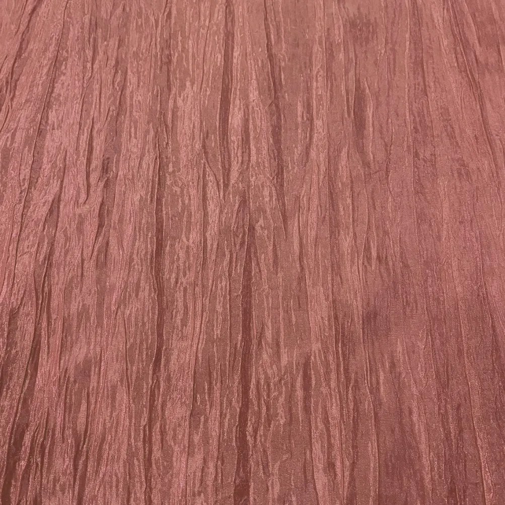 Accordion Taffeta Table Linen in Salmon
