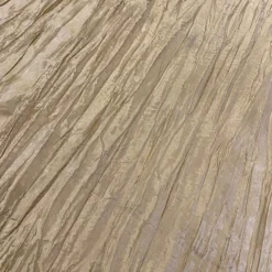 Accordion Taffeta Table Linen in Taupe Gold