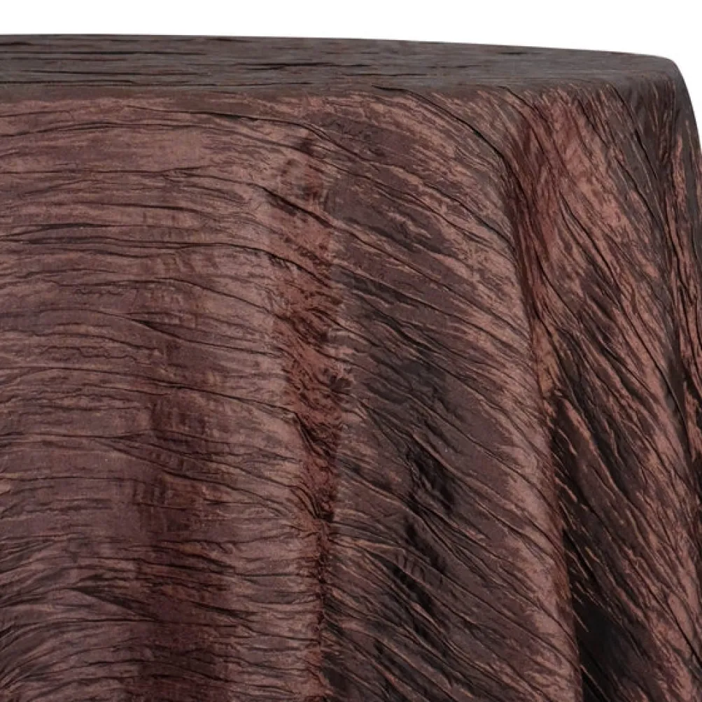 Accordion Taffeta Table Linen in Light Brown