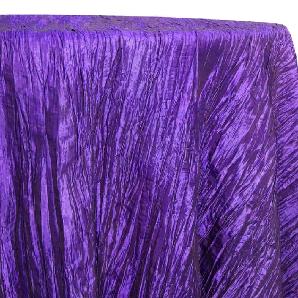 Accordion Taffeta Table Linen in Purple