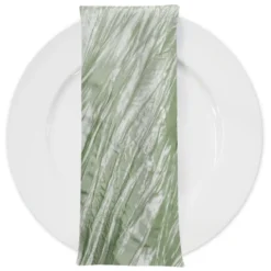 Accordion Taffeta Table Napkin in Sage 103