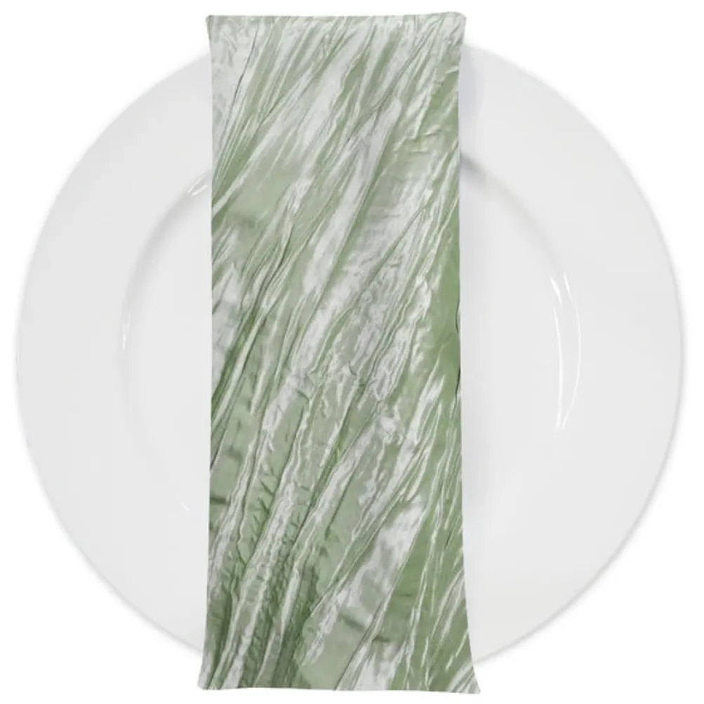Accordion Taffeta Table Napkin in Sage 103