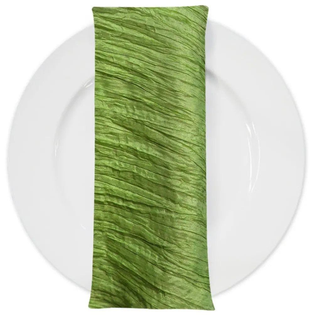 Accordion Taffeta Table Napkin in Green