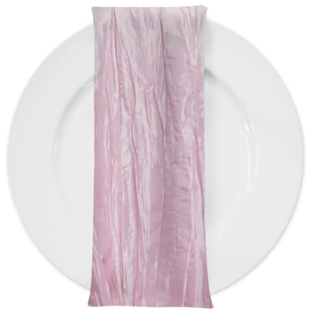 Accordion Taffeta Table Napkin in Pink