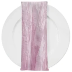 Accordion Taffeta Table Napkin in Pink Petal