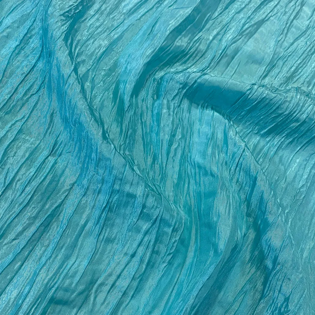 Accordion Taffeta Table Napkin in Turquoise 14