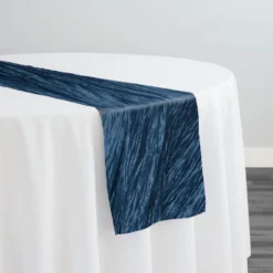 Accordion Taffeta Table Runner in Peacock
