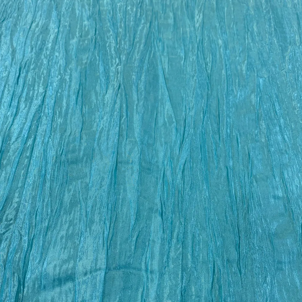 Accordion Taffeta Table Runner in Turquoise 14