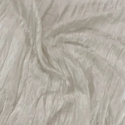 Accordion Taffeta Table Runner in Cream
