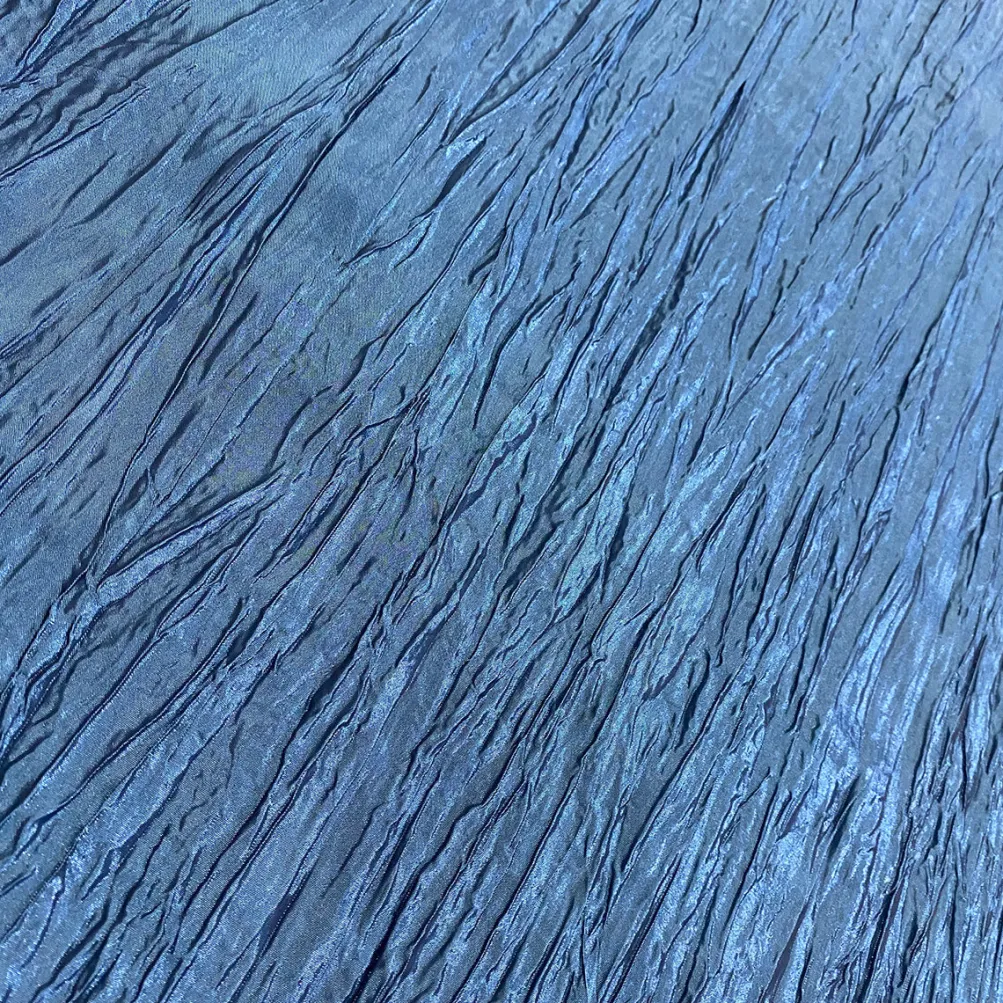 Accordion Taffeta Table Runner in Azure