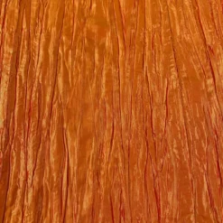 Accordion Taffeta Table Runner in Orange