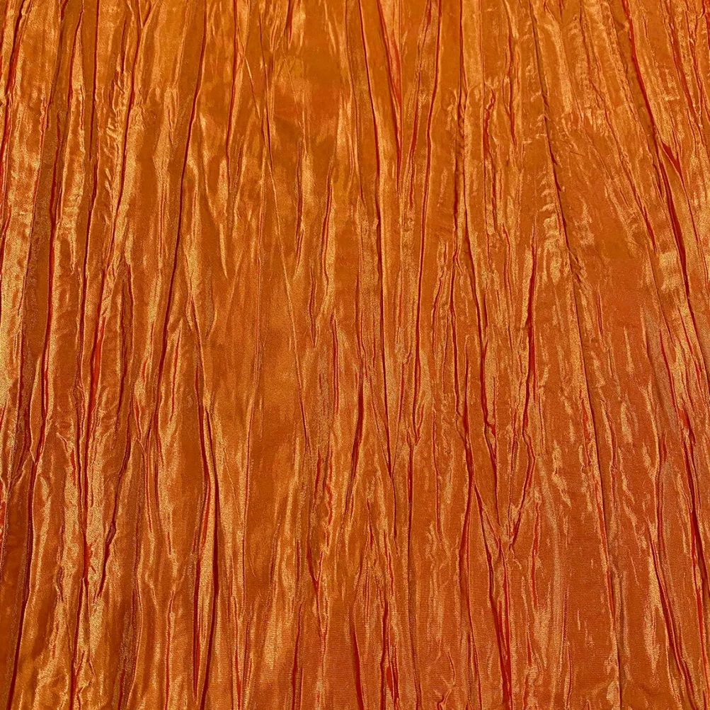Accordion Taffeta Table Runner in Orange