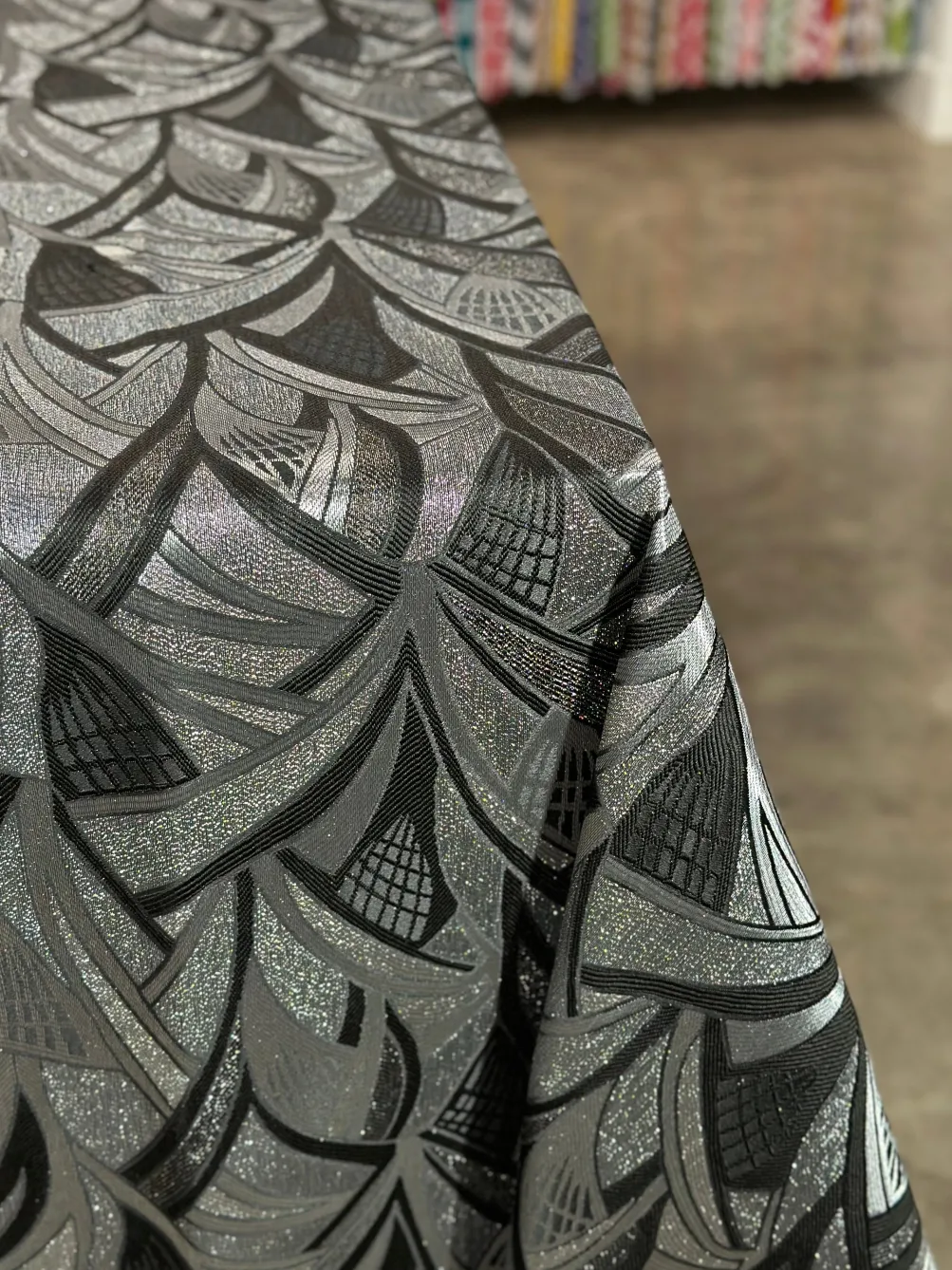 Allure Jacquard Table Linen in Ritz