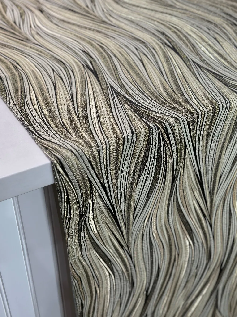 Allure Jacquard Table Linen in Khaki