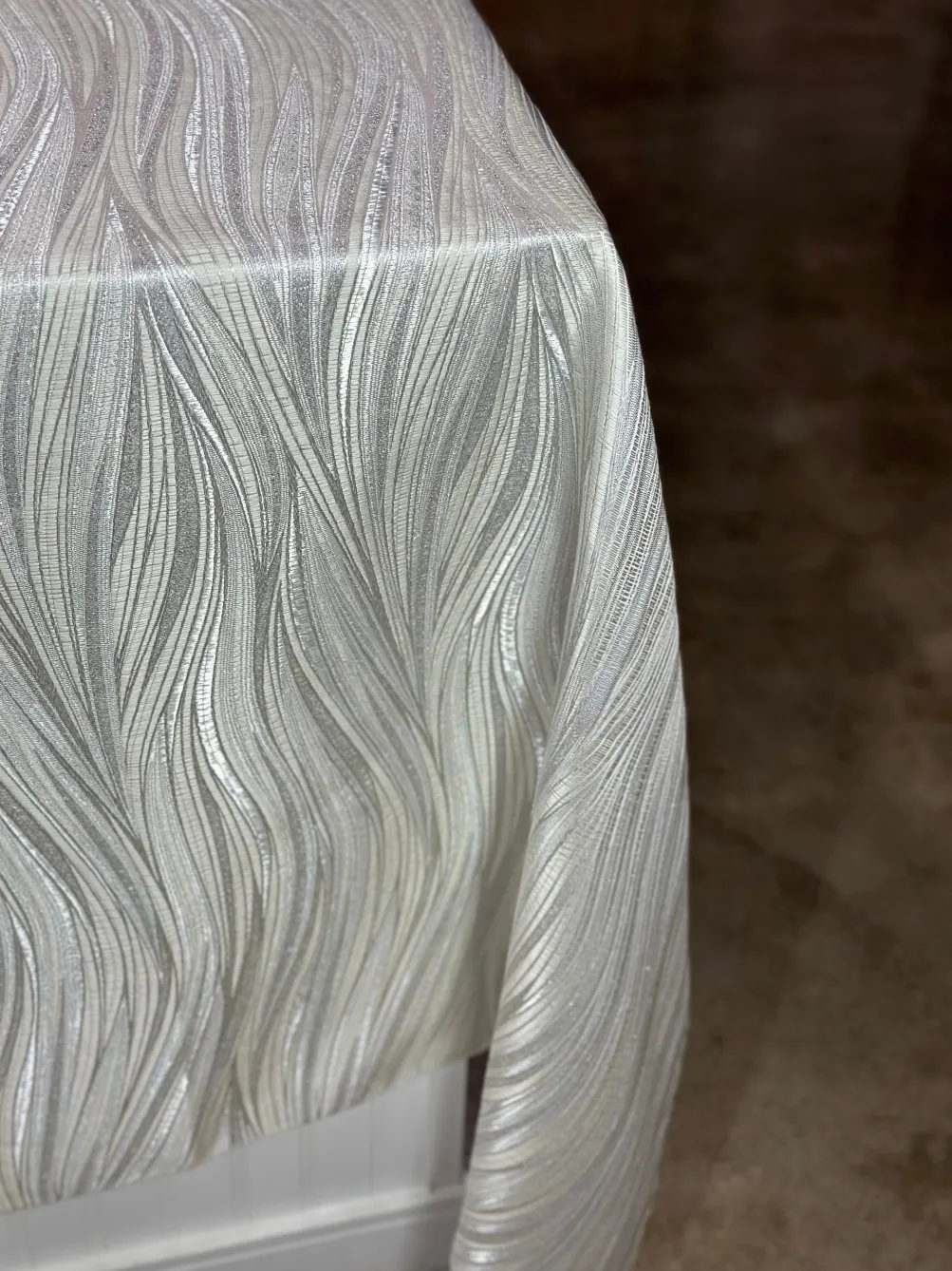 Allure Jacquard Table Linen in Ivory