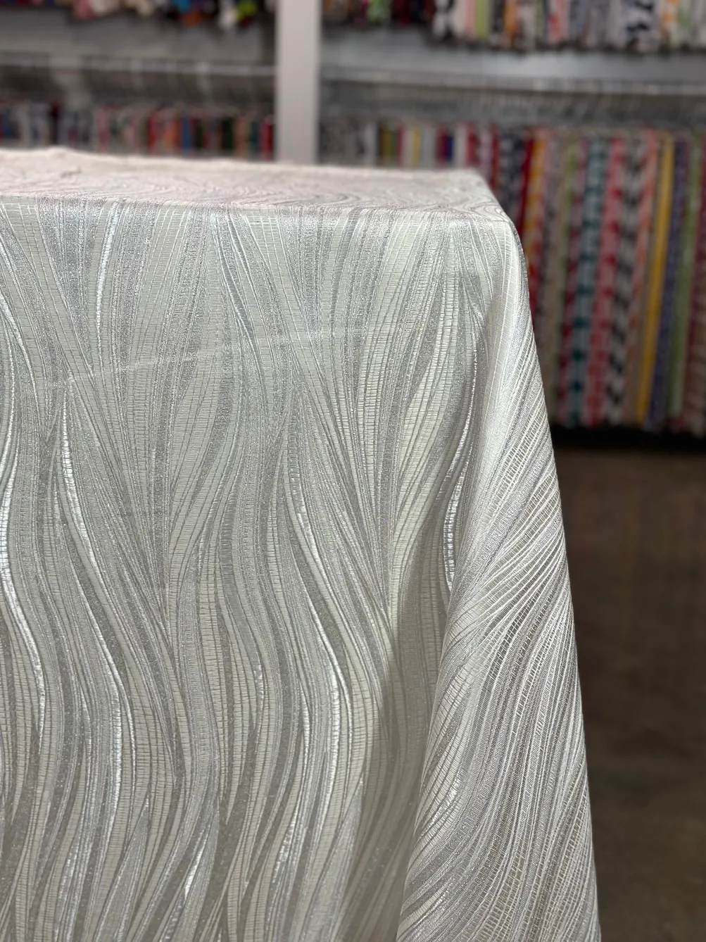 Allure Jacquard Table Linen in Ivory