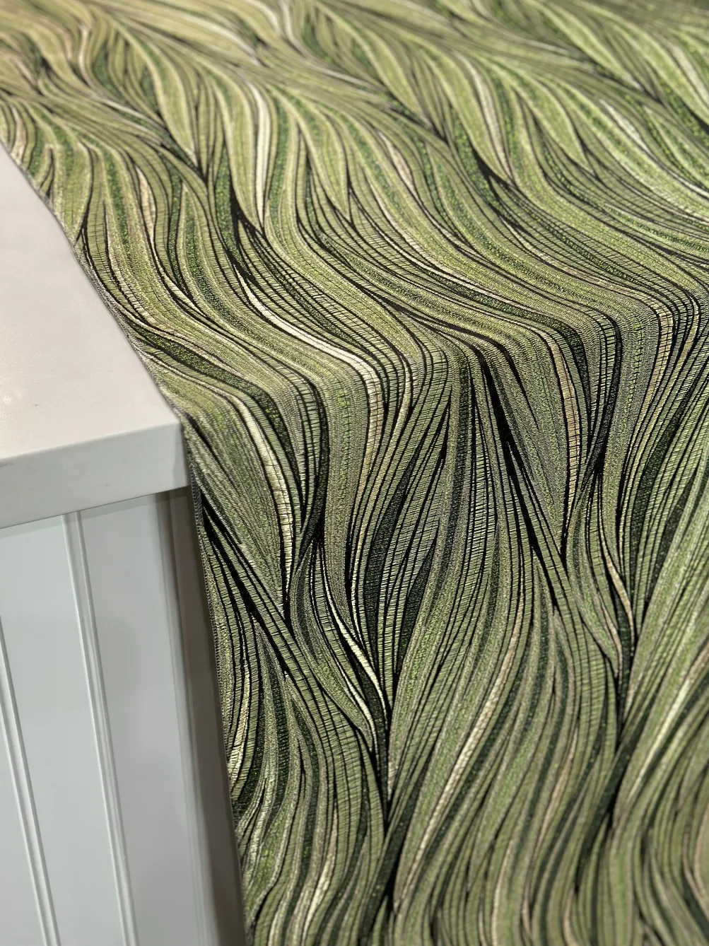 Allure Jacquard Table Linen in Green