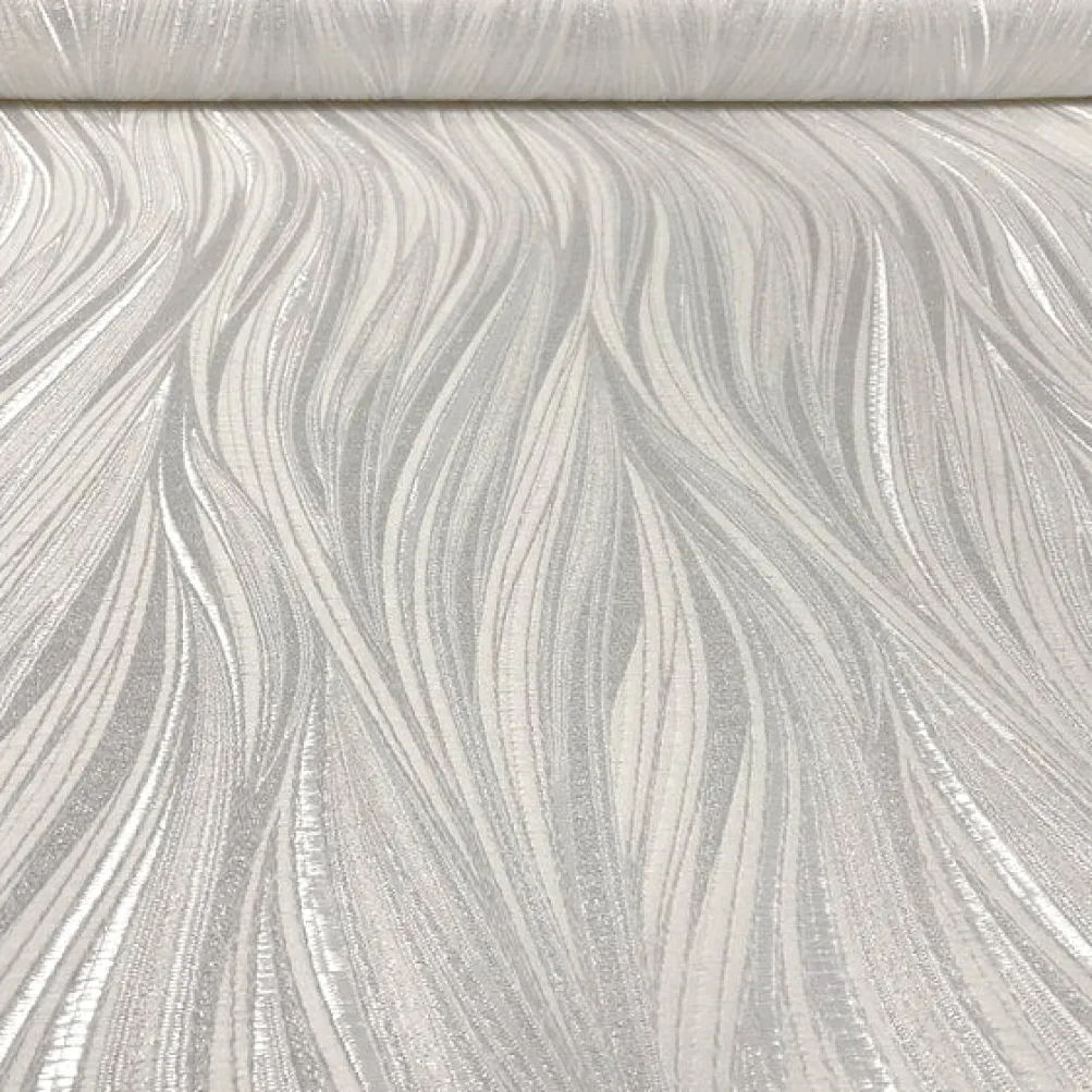 Allure Jacquard Table Linen in White