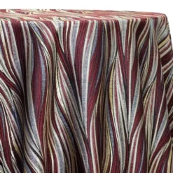 Allure Jacquard Table Linen in Burgundy