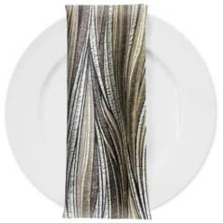 Allure Jacquard Table Napkin in Khaki