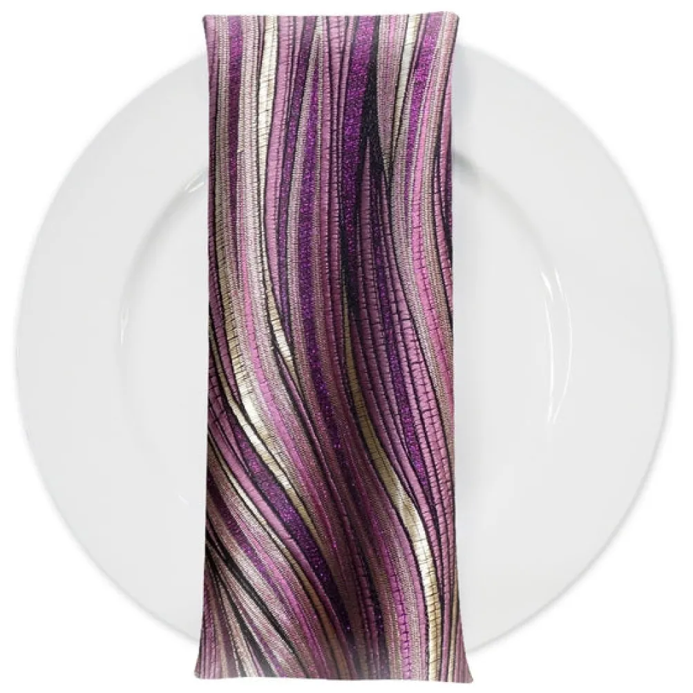 Allure Jacquard Table Napkin in Mauve