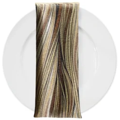 Allure Jacquard Table Napkin in Gold