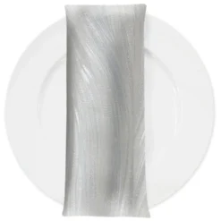 Allure Jacquard Table Napkin in White