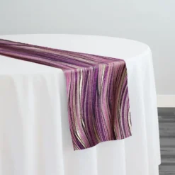 Allure Jacquard Table Runner in Mauve