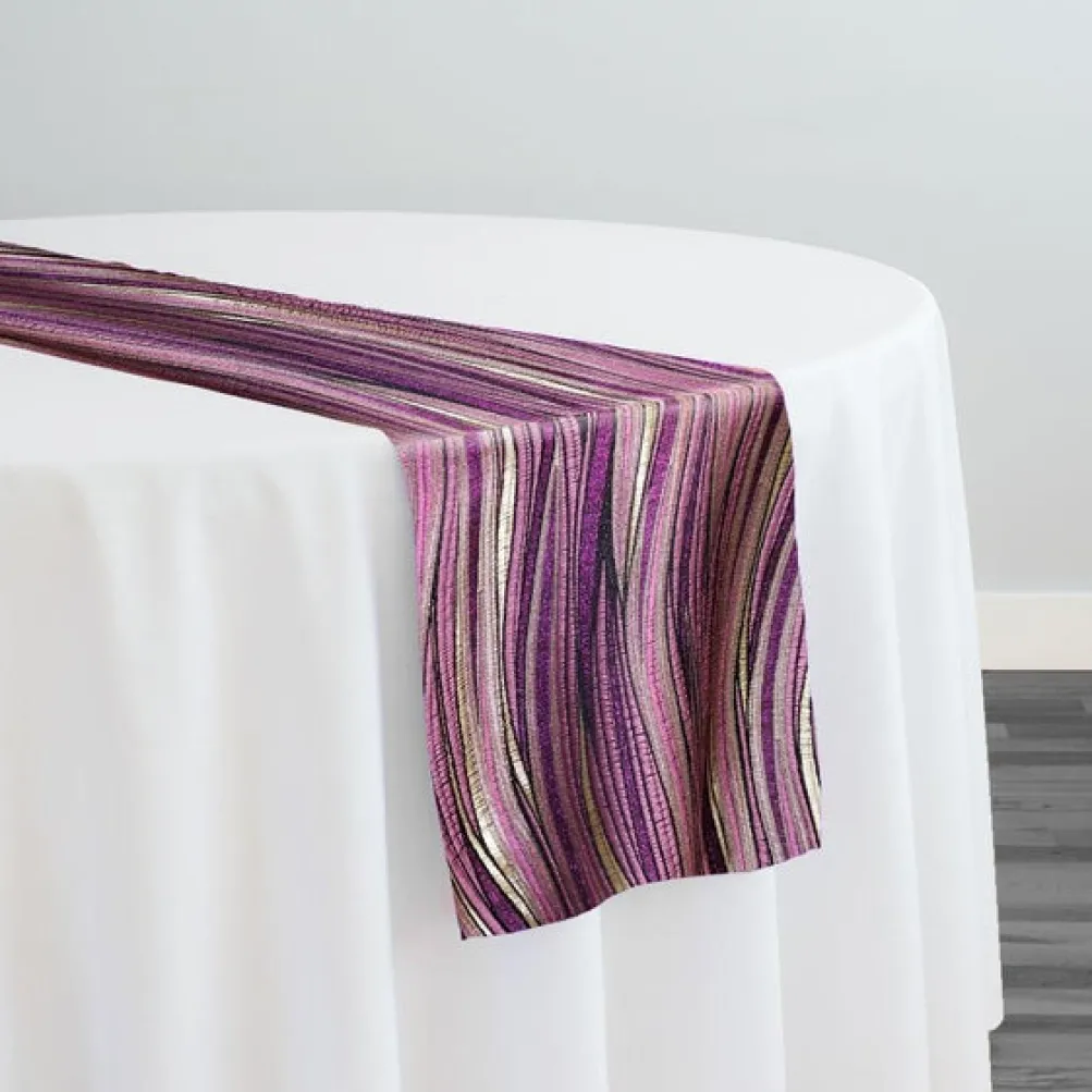 Allure Jacquard Table Runner in Mauve