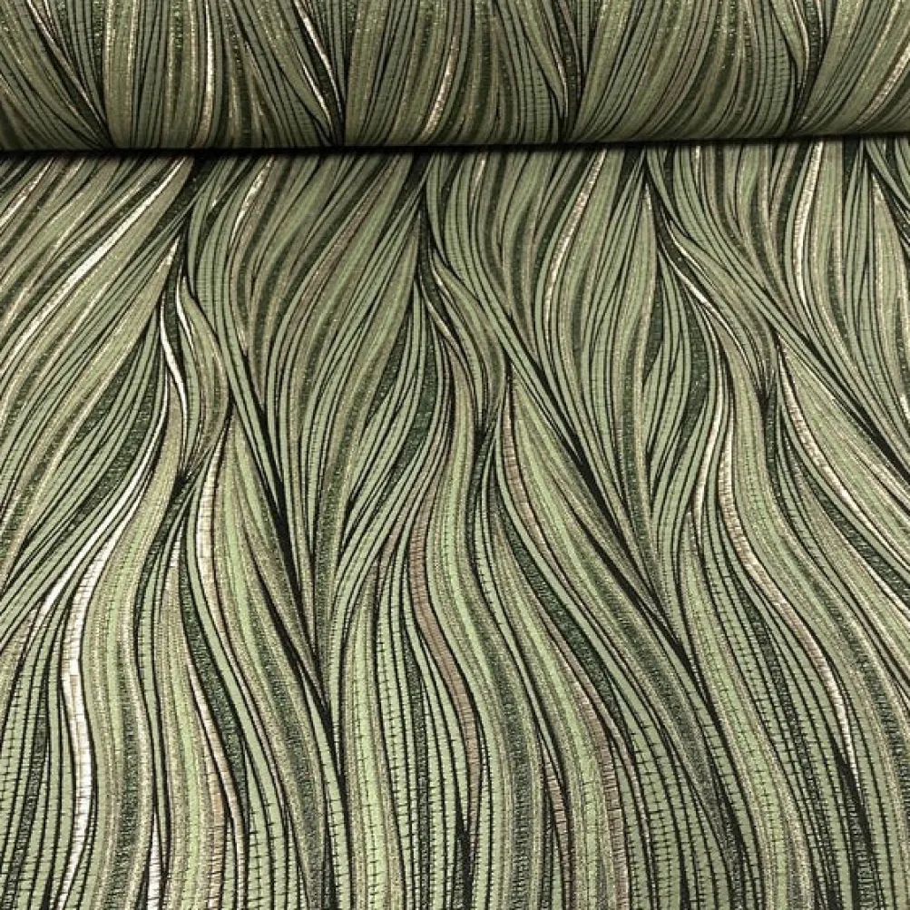 Allure Jacquard Table Runner in Green