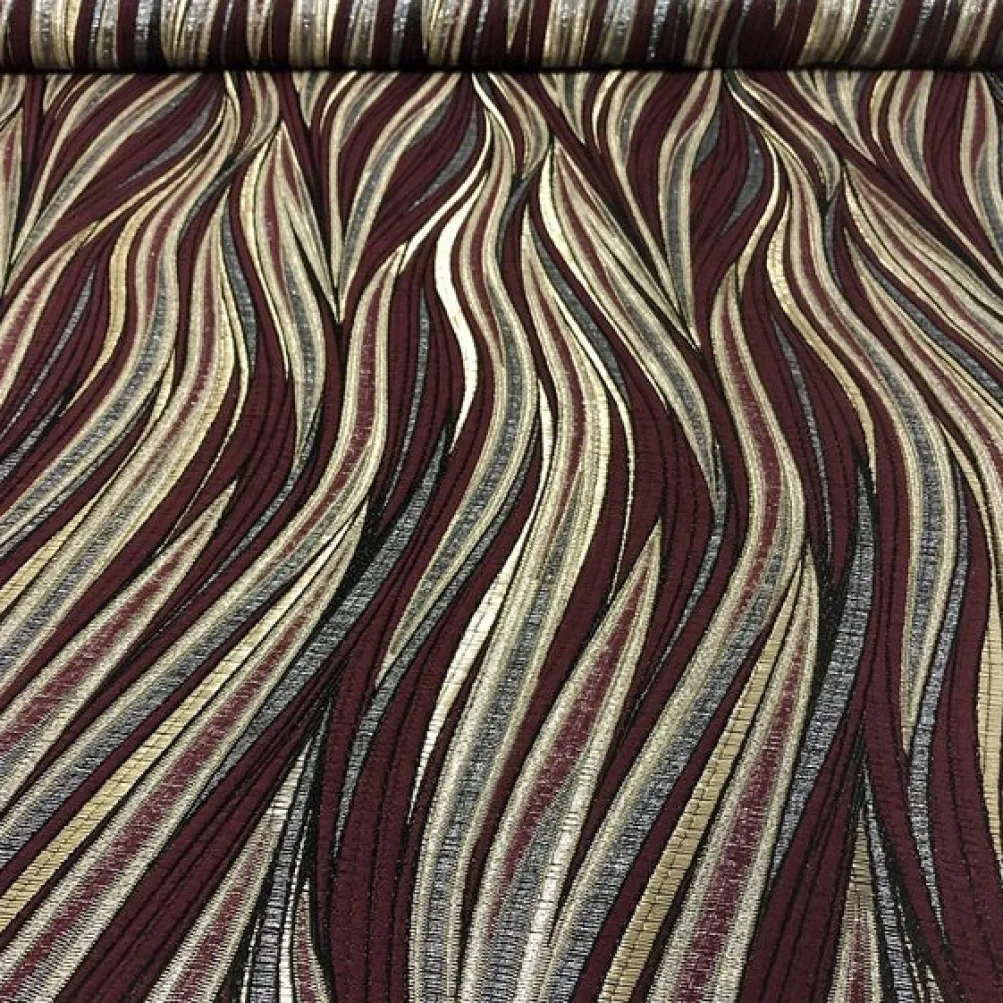 Allure Jacquard Table Runner in Burgundy