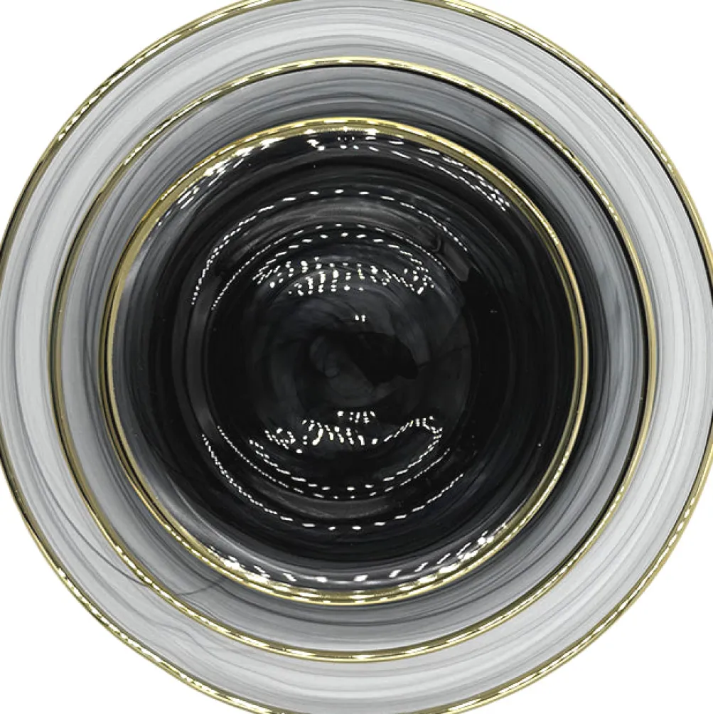 Amaya - Glass Dinnerware in Black (Item # 0350)