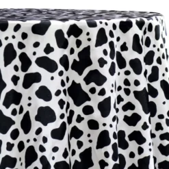 Animal Print Table Linen in Cow