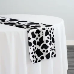 Animal Print Table Runner in Cow
