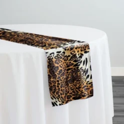 Animal Print Table Runner in Leopard
