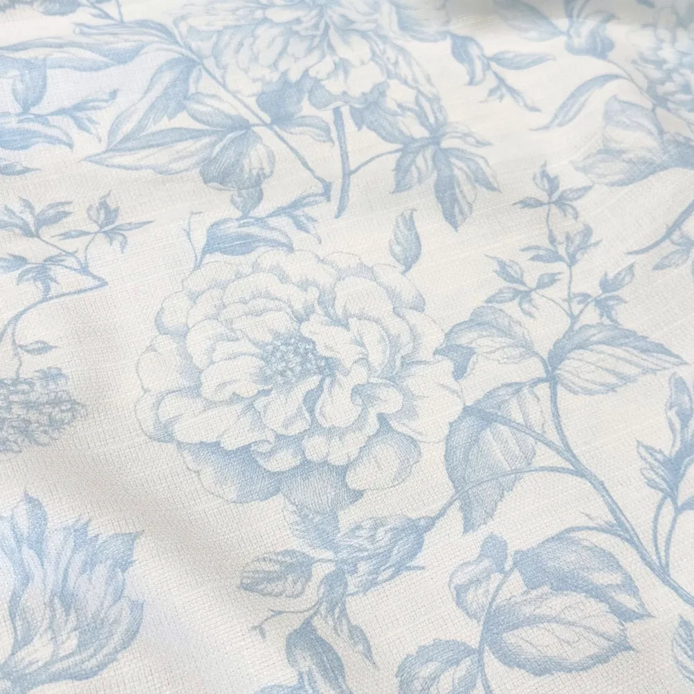 Artistry Bloom (Slub Print) Table Linen in Lt Blue