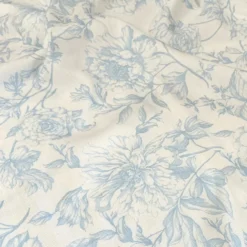 Artistry Bloom (Slub Print) Table Linen in Lt Blue