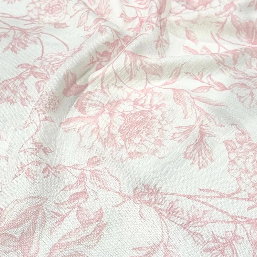 Artistry Bloom (Slub Print) Table Runner in Dusty Rose