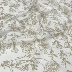 Artistry Bloom (Slub Print) Table Runner in Taupe